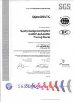 Quality Management System Auditor/Lead Auditor Training Course